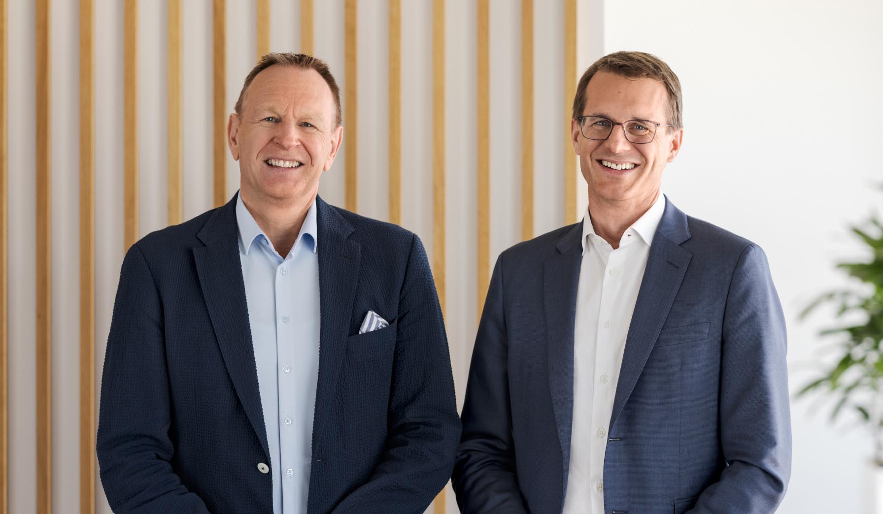 Von links: Michael Rechsteiner, Präsident des Verwaltungsrats Swisscom AG, Christoph Aeschlimann, CEO Swisscom AG 