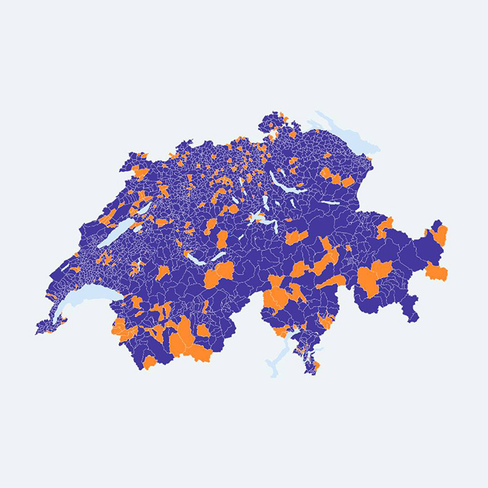 Map of Switzerland