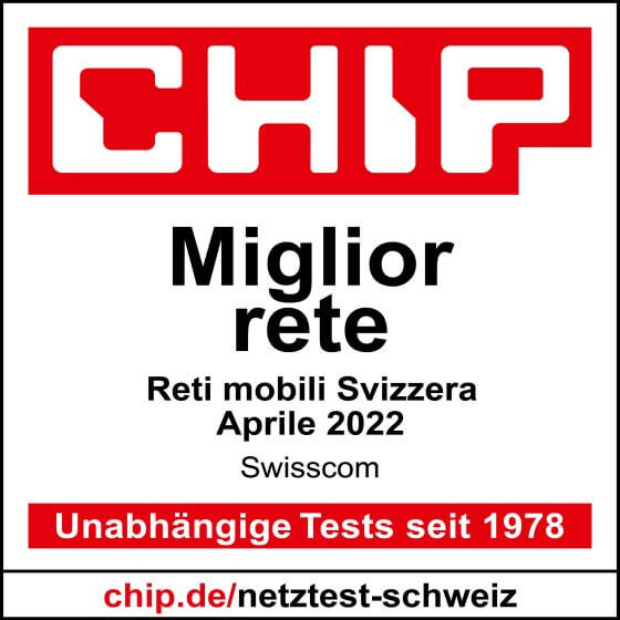 Vincitore del test 2022 Chip Rete Mobile Svizzera