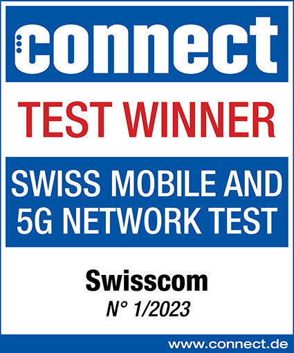 Logo swiss mobile and 5g network test