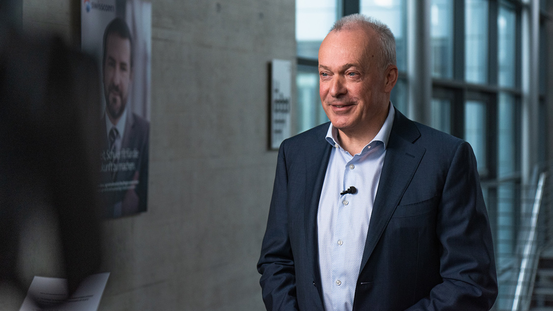 Portrait d'Urs Schaeppi, CEO de Swisscom