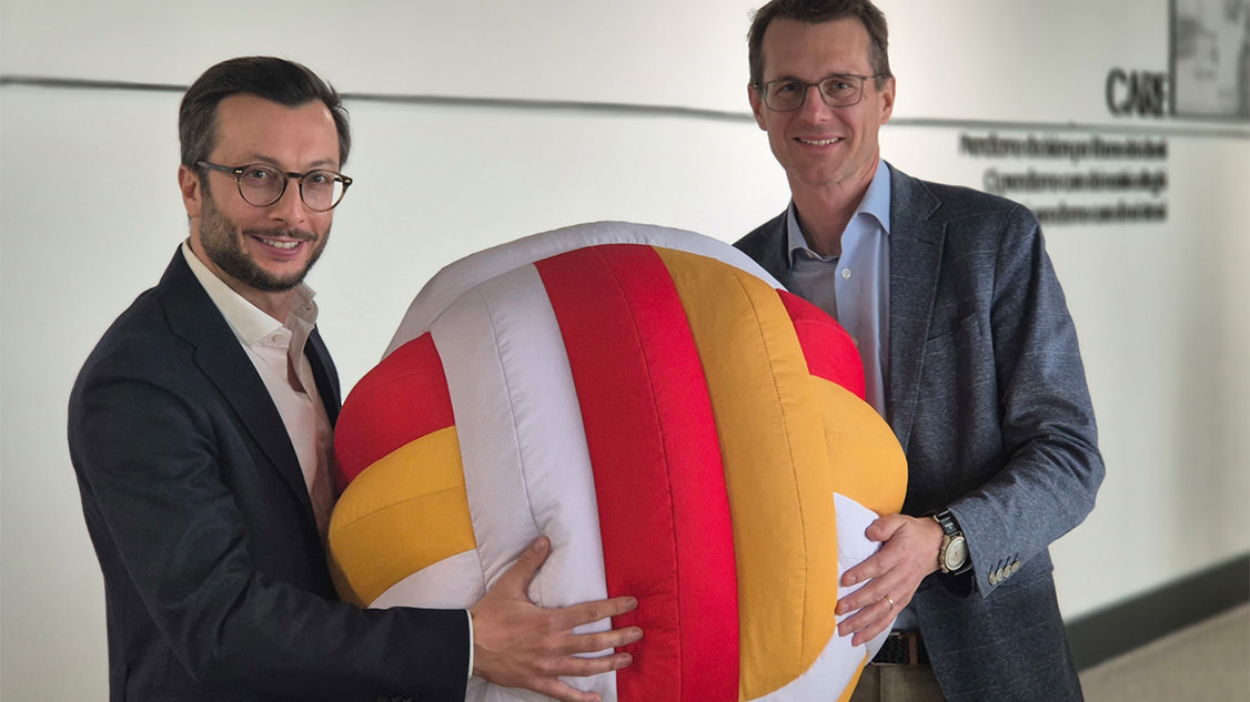 Christoph Aeschlimann, CEO di Swisscom, e Walter Renna, CEO di Fastweb + Vodafone, al Welcome Day di Fastweb + Vodafone.
