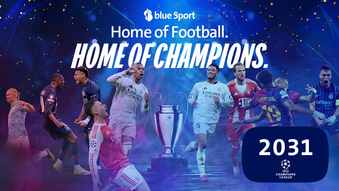 Des footballeurs en liesse sur fond de Ligue des champions