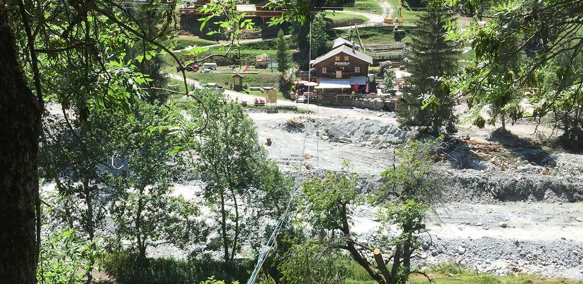 Sicht auf Baustelle