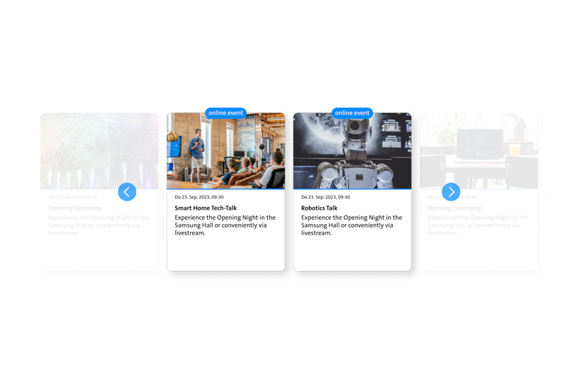 Multiple event sessions