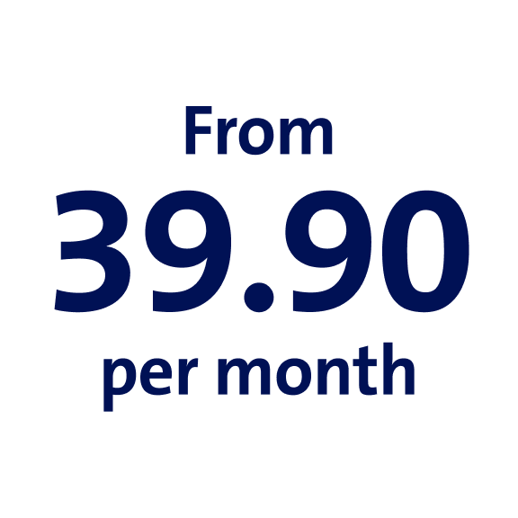 From 39.90 per month