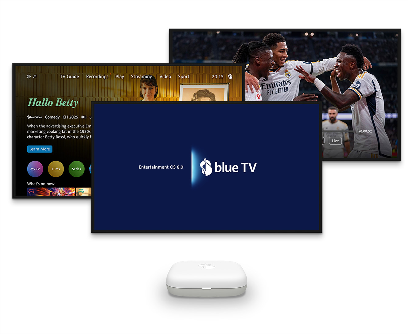 Watch blue TV on several TVs at the same time