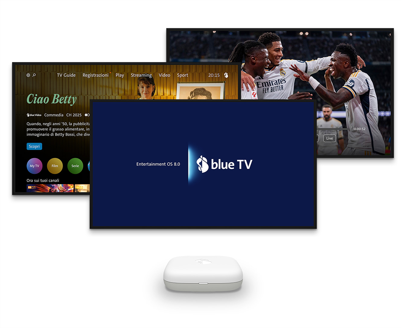 Guarda blue TV su più televisori contemporaneamente
