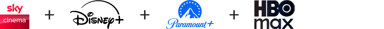 Sky cinema, Disney+, Paramount+ und HBO max
