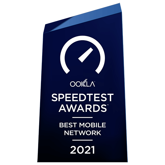 Speedtest Awards 2021 OOKLA Best Mobile Network