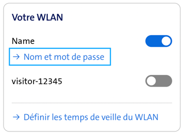 Paramètres WLAN Screenshot