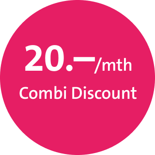 20.–/mth Combi Discount