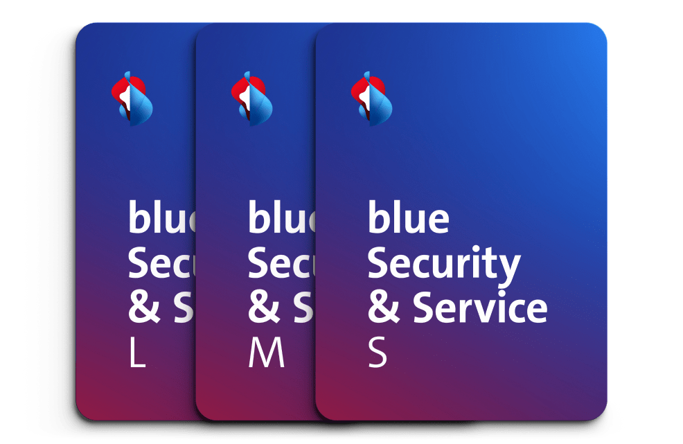 blue Security & Service Cards