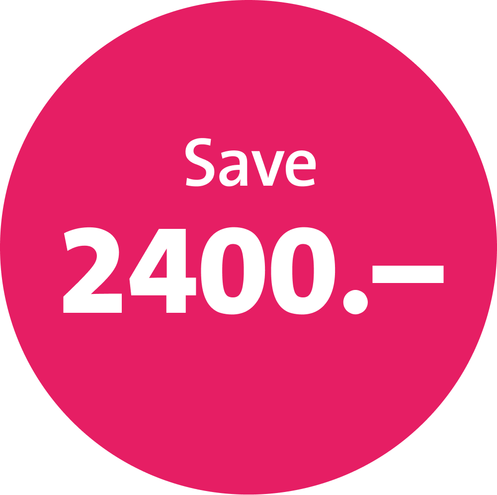 Save 2400.–