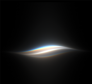 Un’onda di luce multicolore