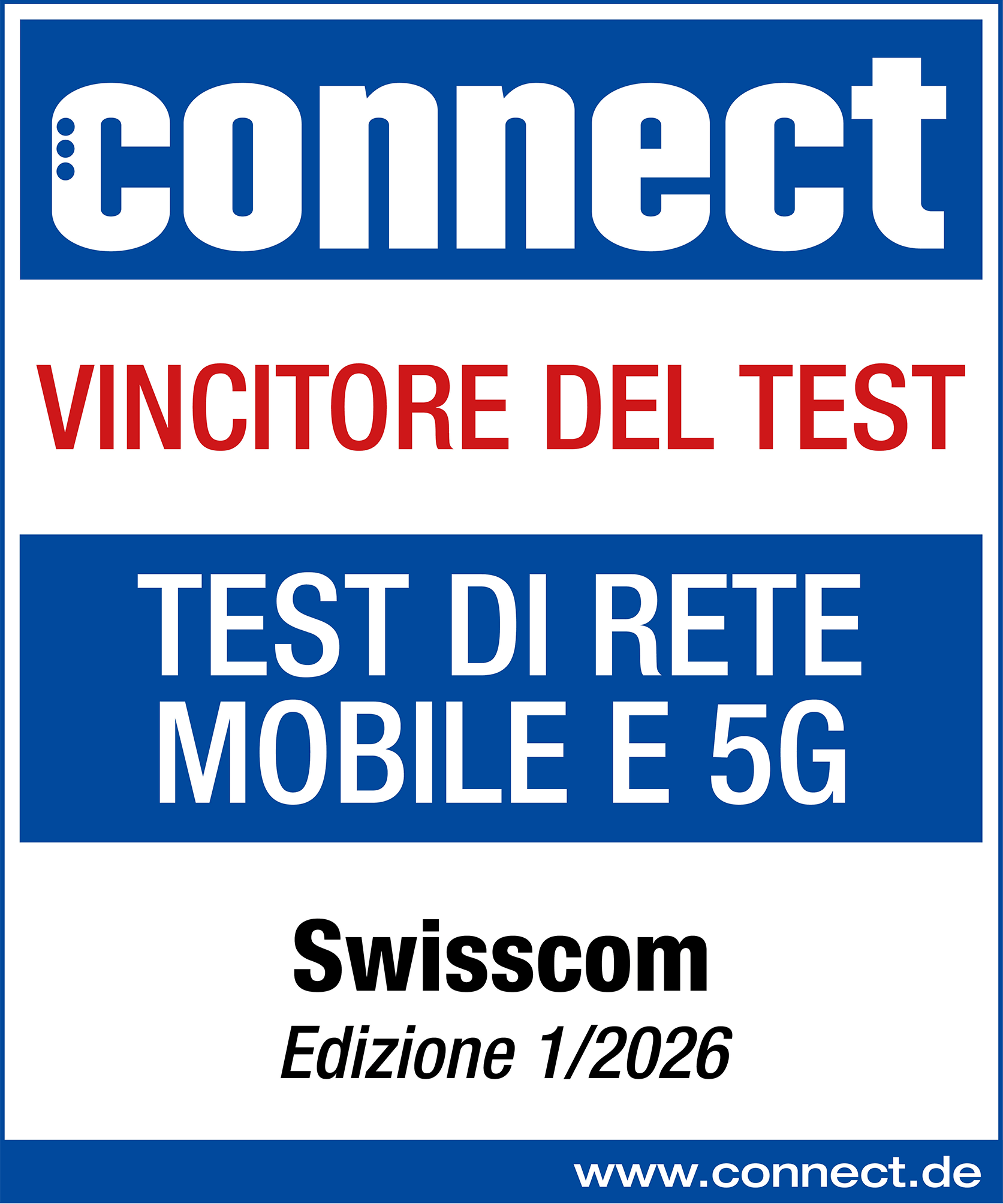 connect Testsieger: Mobilfunk- und 5G-Netztest, Swisscom Heft 1/2024
