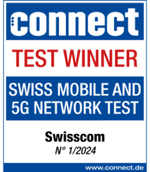 connect Testsieger: Mobilfunk- und 5G-Netztest, Swisscom Heft 1/2024