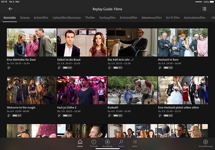blue TV App (ehemals TV Air) auf PC, Tablet und Handy