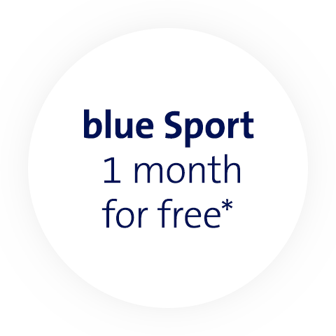 blue Sport 3 Monate geschenkt*