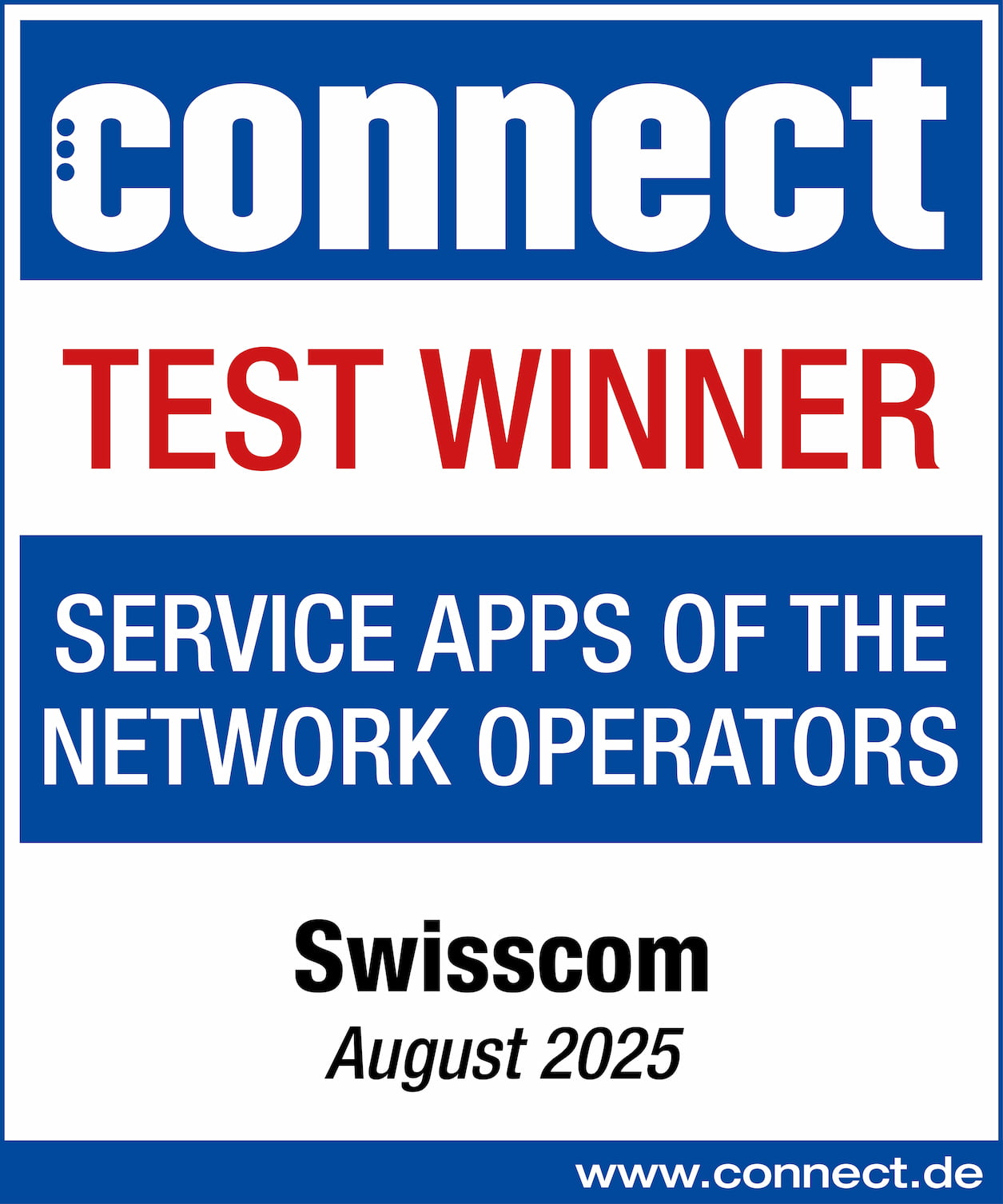 connect Testsieger: Service-Apps der Netzbetreiber, Swisscom Heft 10/2023