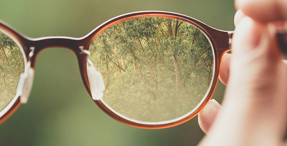 Brille von nah