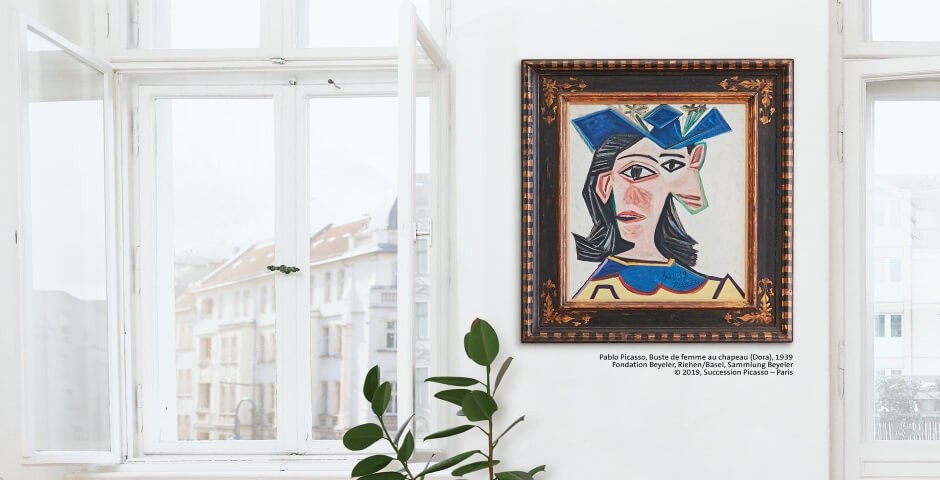 Bild Picasso an der Wand