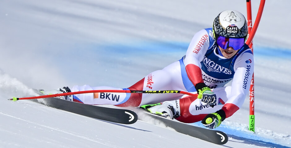 Wendy Holdener in full flow at the World Championships in Cortina