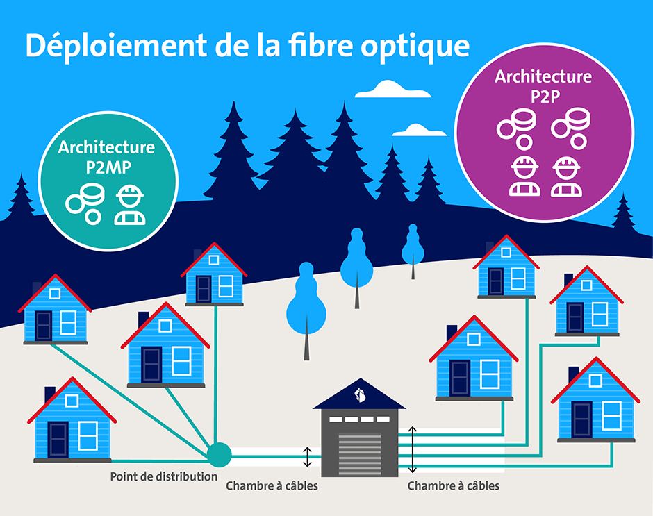Infografique: Déploiement de la fibre optique