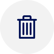 Logo cestino per rifiuti