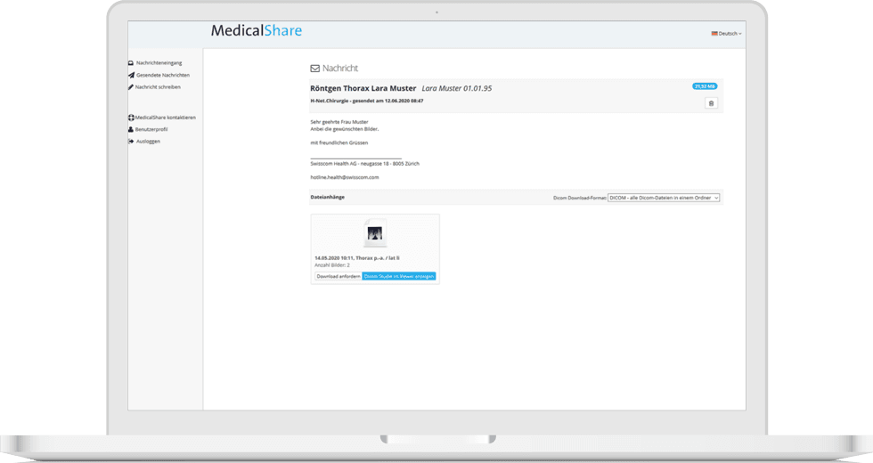screenshot agenda funktion curamed