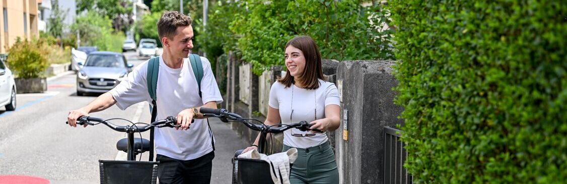 PubliBike Velospot bicycles are used in urban environments, but also outside cities.