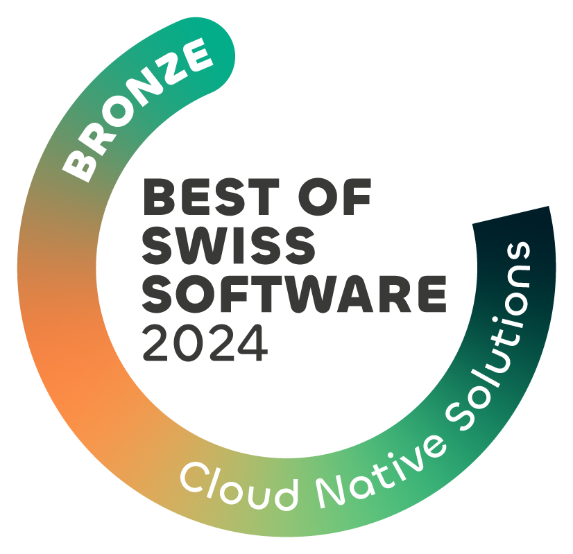 Bronze beim Best of Swiss Software 2024 in der Cloud Solutions Kategorie