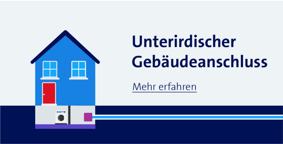 unterirdische Gebäudeanschluss