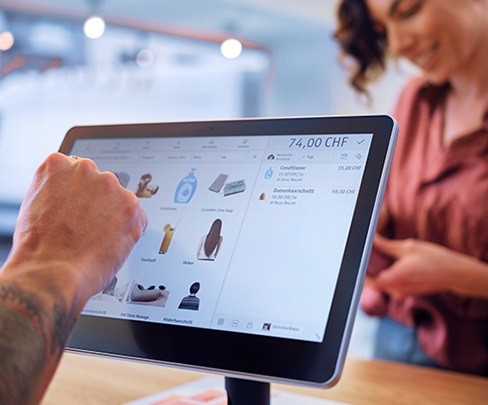 Kassensystem für POS von Swisscom auf Tablet