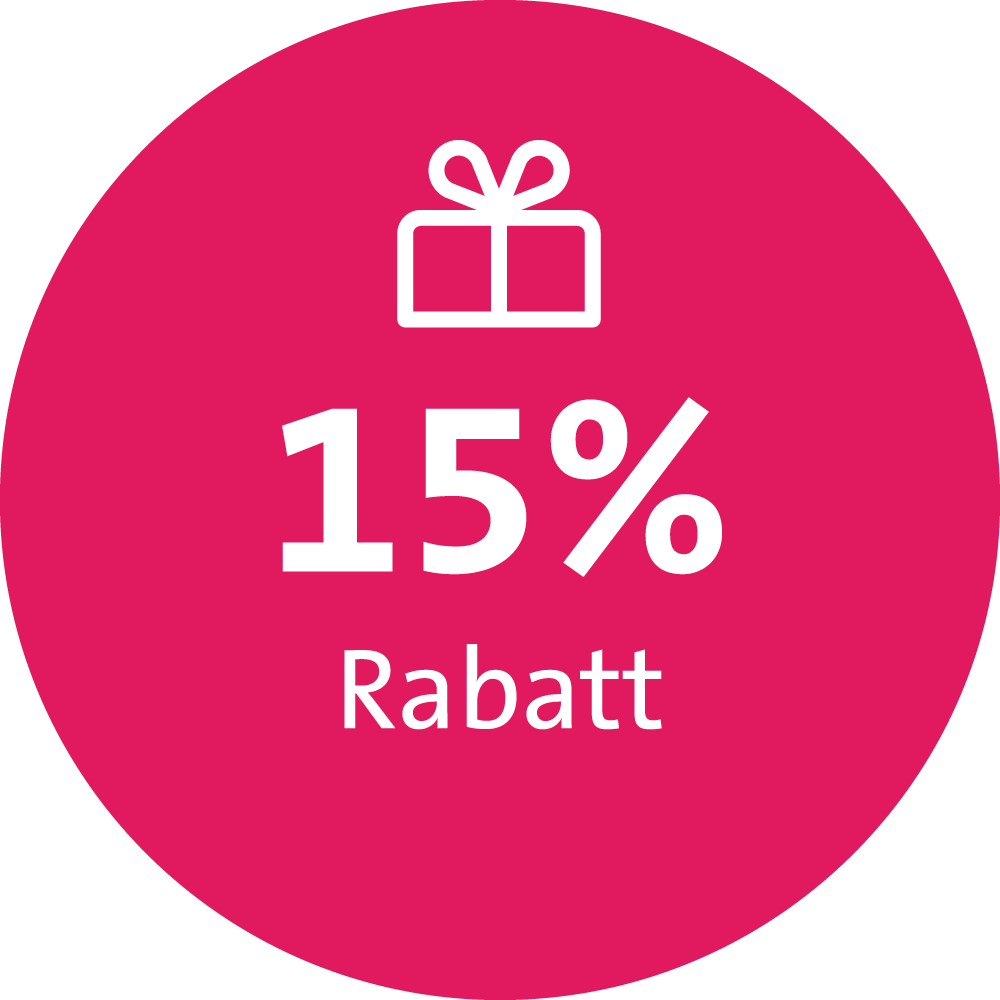 15% Rabatt