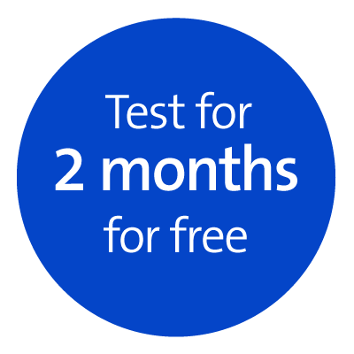 Test for 2 months for free