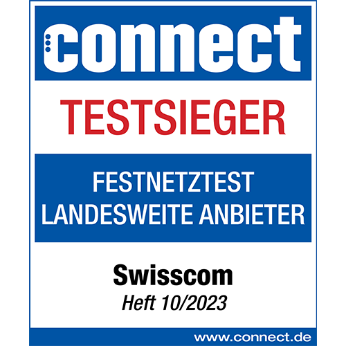 Testsieger Connect Wireline Label 2023